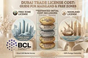 dubai trade license cost